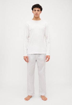 SLEEP SET COTTON POPLIN - Pyjama - white/grisaille