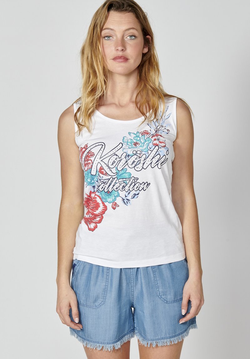 Koroshi STRAPPER - Top - blanco white