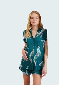 Chelsea Peers - CORAL WHALE - Pyjama set - teal Thumbnail Image 1