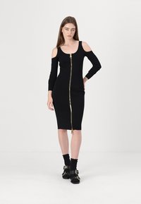 Elisabetta Franchi DRESS - Abito in maglia - nero