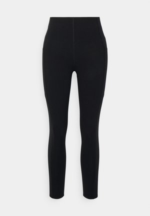 POWER HIGH WAIST 7/8 WORKOUT LEGGINGS - Tamprės - black