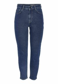 HIGH WAIST - Jeans Straight Leg - dark blue denim
