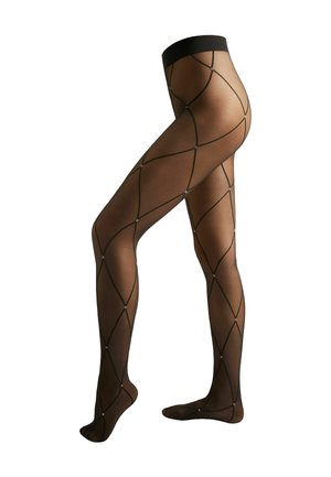 30 DENIER DIAMONDS AND GLITTER - Collants - black