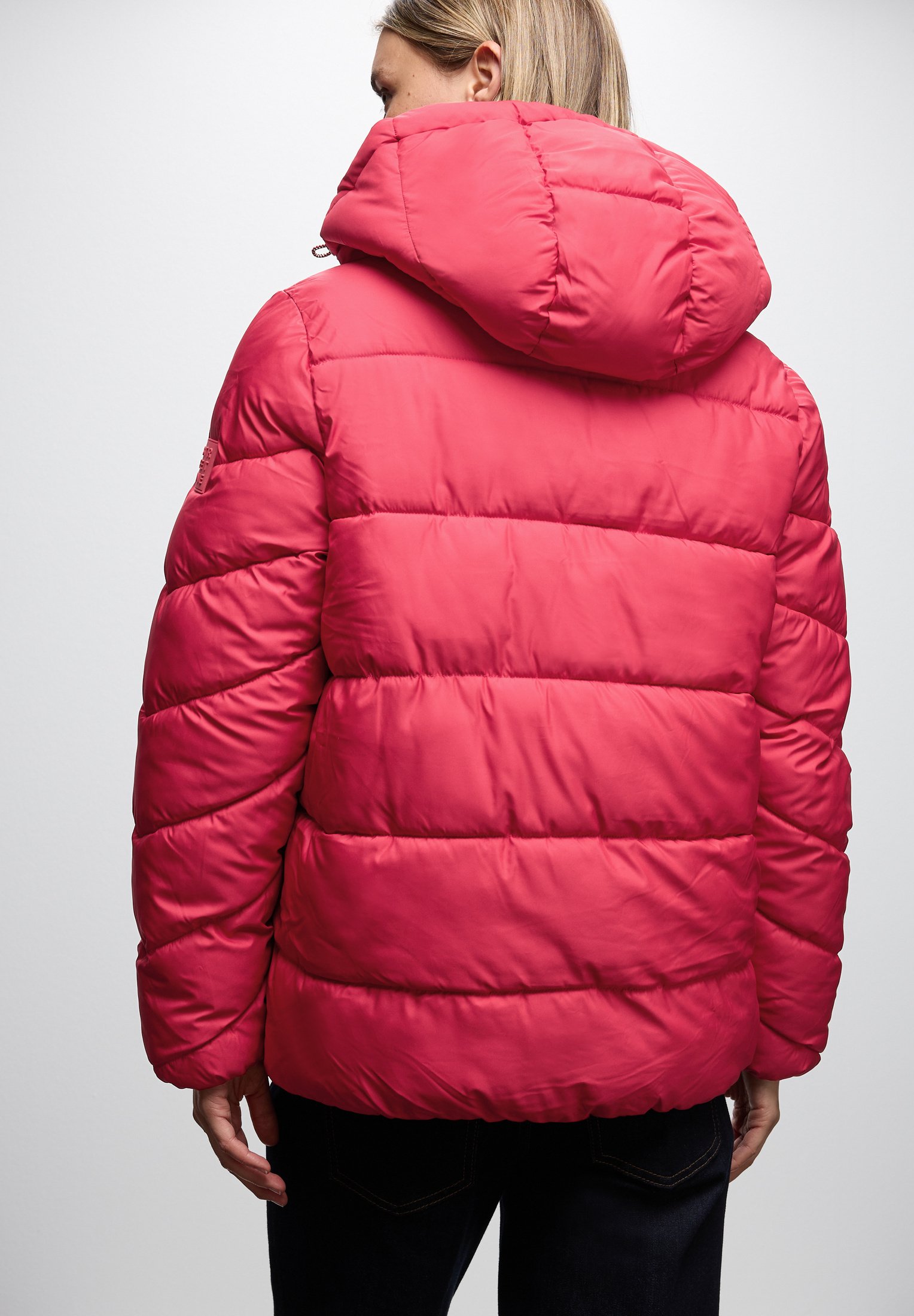 Street One Rote Steppjacke Mit Kapuze Damen Street One Winterjacke Rot