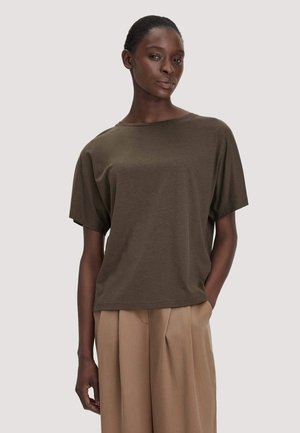 hessnatur, HESSNATUR - T-shirt basic - vintage oliv