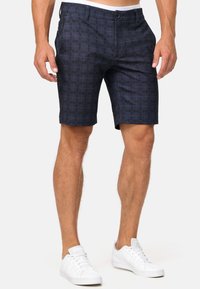 INDICODE JEANS AALBORG - Kratke hlače - navy check