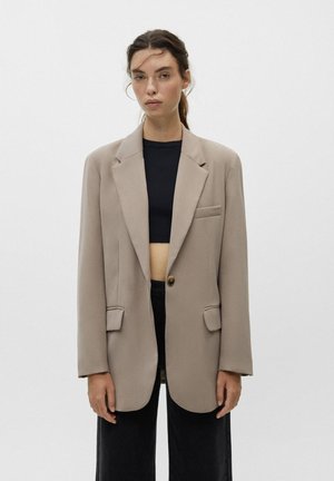BUTTONED - Blazer - mottled ochre