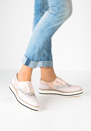 Casual lace-ups - light pink