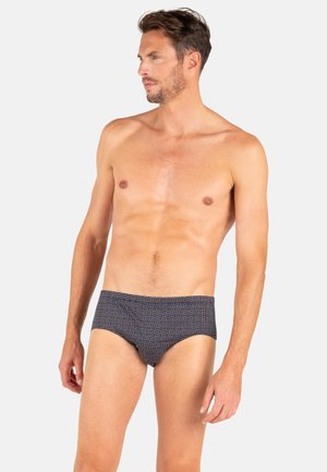 Eminence, SLIP TAILLE HAUTE FERMÉ FANTAISIE - Slip - marine
