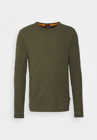 BOSS Stickad tröja - dark green