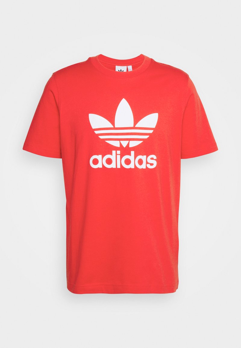 adidas Originals TREFOIL UNISEX - T-shirts print - vivid red/white