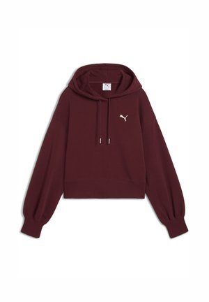 WARDROBE ESS RELAXED FIT  - Mikina s kapucňou - ruby shimmer