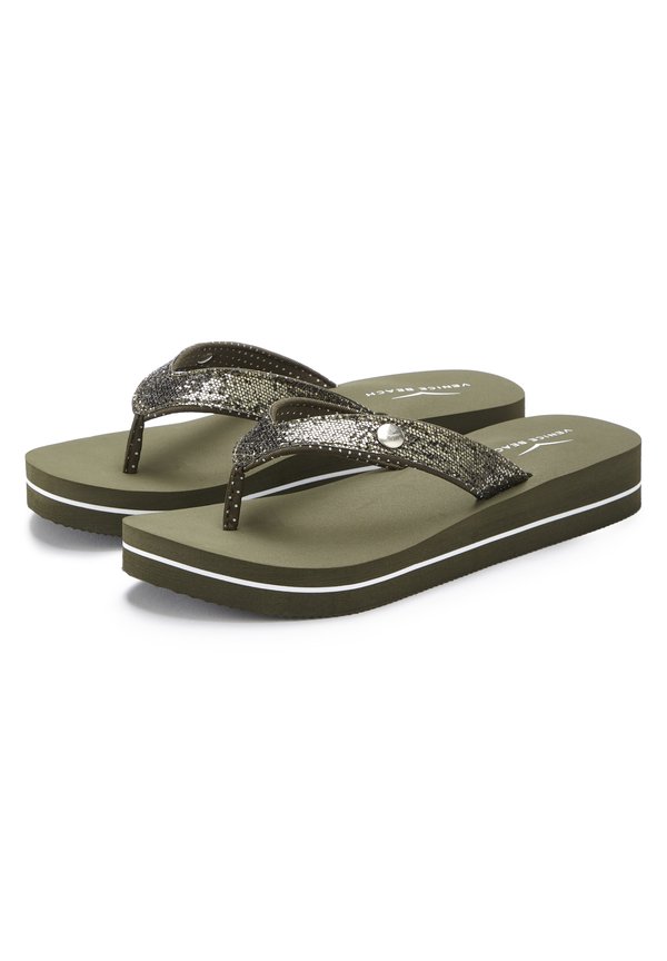 Bade-Zehentrenner - olivgrün