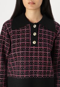 YAS YASLIVIANA  - Pulóver - black/raspberry rose
