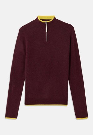 FITTED LONGSLEEVE UNISEX - Pulóver - burnt aubergine
