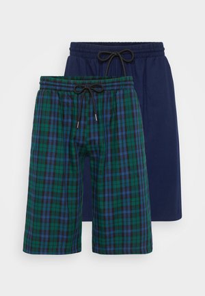 2 PACK - Pyjamasbukse - navy/green
