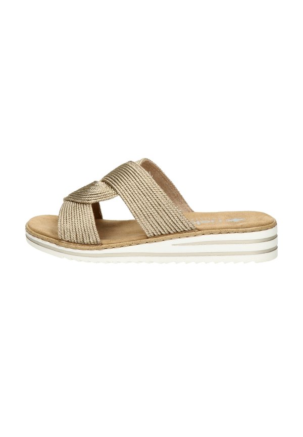 Pantolette flach - goud