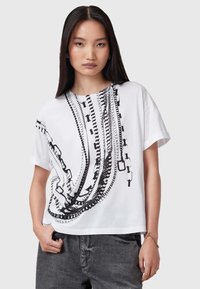 AllSaints METALLO BRIAR  - Printtipaita - white