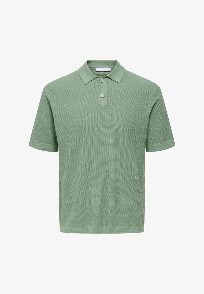 Only & Sons TONY KURZARM - Poloshirt - grün