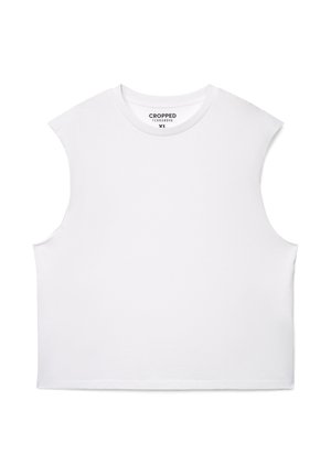 CROP SMANICATA - Top - bianco ottico