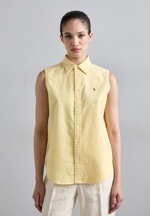 CLASSIC FIT SLEEVELESS OXFORD SHIRT - Top - yellow