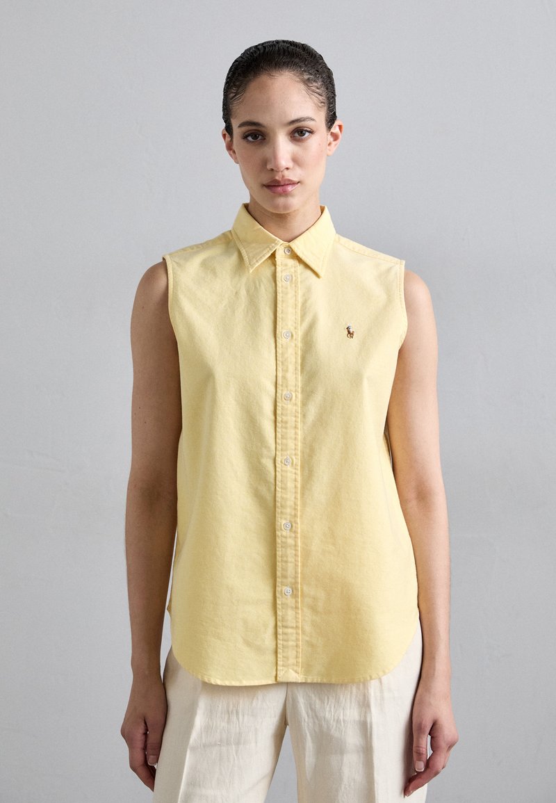 Polo Ralph Lauren CLASSIC FIT SLEEVELESS OXFORD SHIRT - Tops - yellow