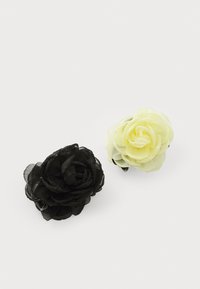 ONLY - ONLROSIE HAIR CLIP 2 PACK  - Hair styling accessory - french vanilla/black Thumbnail Image 1