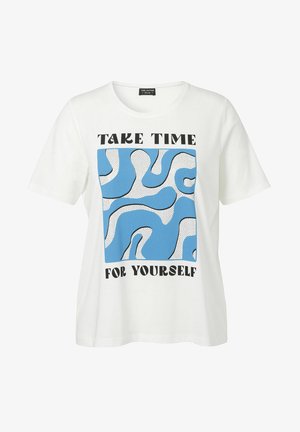 Via Appia Due 1/2 ARM - Print T-shirt - weiß