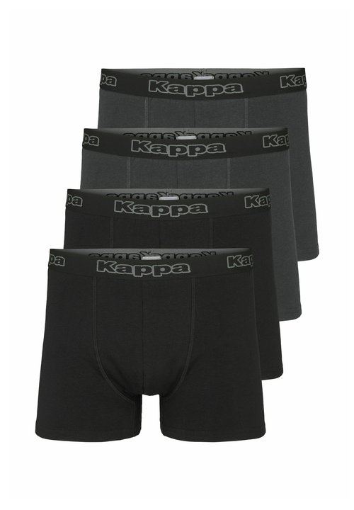 Kappa KMLOGO SANAVI BOXERS 4-PACK - Chiloți boxer - grey dk melange-black