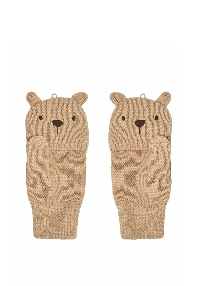 JoJo Maman Bébé BEAR NOVELTY - REGULAR FIT - Rokavice brez prstov - brown bear