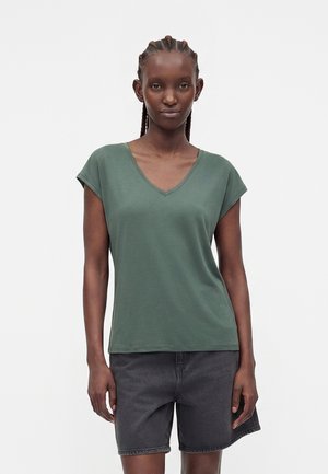 Vero Moda FILLI V NECK TEE - T-shirts basic - balsam green