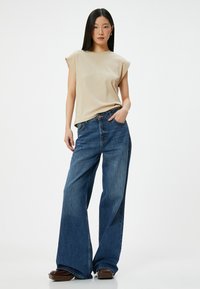 Koton CREW NECK  - T-shirt basic - beige