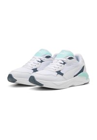 Puma X-RAY SPEED LITE  - Matalavartiset tennarit - white silver mist gray skies mint