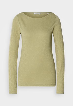 Marc O'Polo LONG SLEEVE BOAT NECK - Long sleeved top - smooth sage