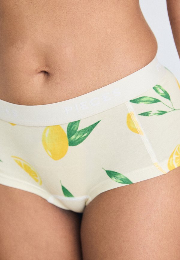 PCLOGO 4 PACK - Pants - birch aop:nya citrus4