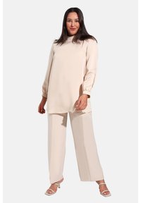 Modanisa PLUS SIZE ALIA - Túnica - beige