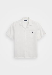 CLASSIC FIT LINEN CAMP SHIRT - Ing - ceramic white