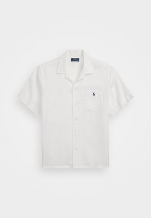 Polo Ralph Lauren CLASSIC FIT LINEN CAMP SHIRT - Button down-skjorte - ceramic white