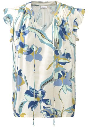 LASCANA Tunica - creme-blau bedruckt