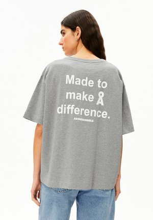 ARMEDANGELS, GIANNAA DIFFERENCE - T-Shirt print - silver melange