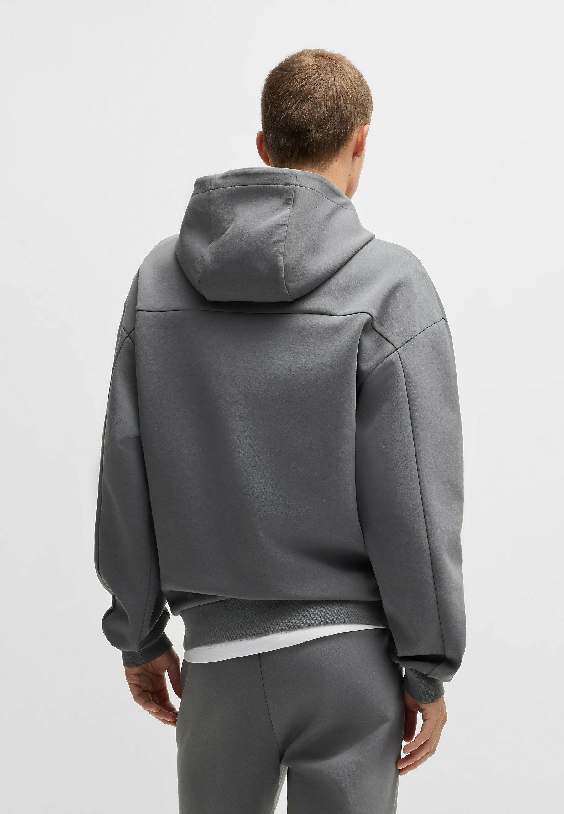 【Hugo Boss】 Debostaco sweatshirt（送料込み） HUGO DEBOSTACO - Kapuzenpullover - open grey twentysix