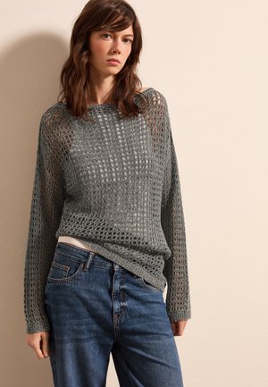 Strickpullover - stone grey