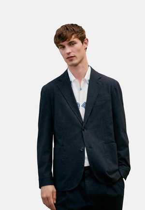 REGULAR FIT TEXTURE - Sakko - navy