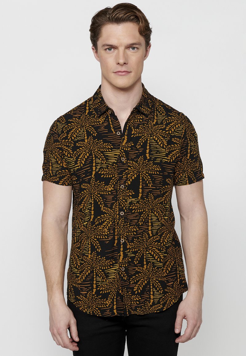 Koroshi SHORT SLEEVE - Camisa - tierra earth brown