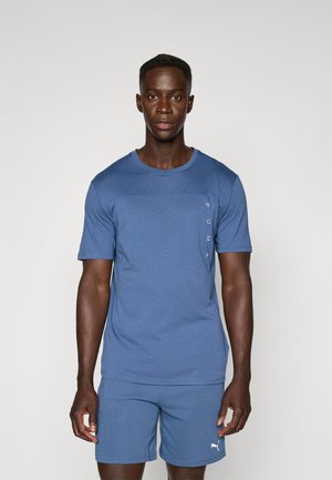 TECH TRIBLEND TEE - Paprasti marškinėliai - dark indigo