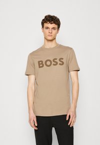 BOSS THINKING - Camiseta estampada - open brown