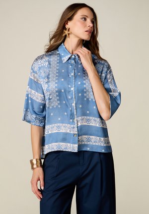 Oltre, CAMICIA FANTASIA - Hemdbluse - azzurro