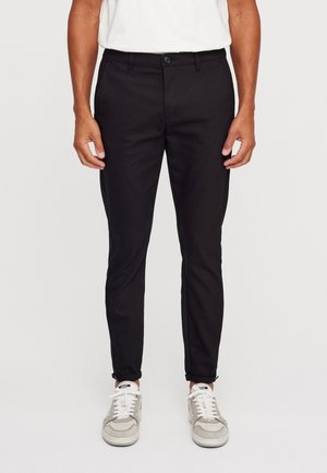 Stoffhose - mottled blue