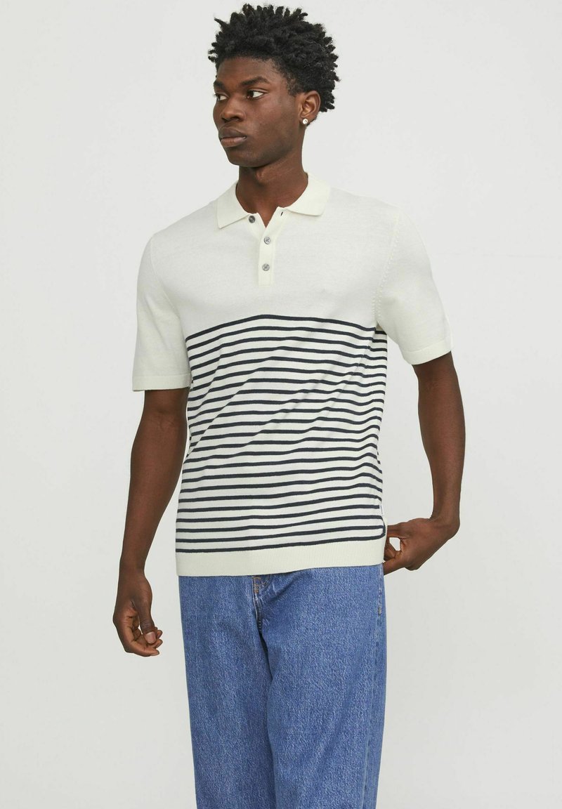 Jack & Jones - Poloshirt - cloud dancer, Vergroten