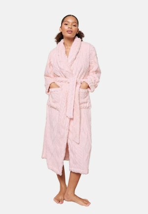 REGULAR FIT - CABLE MAXI - Hommikumantel - pink